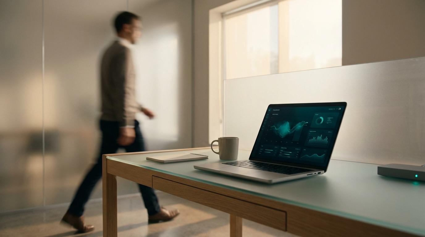 Calm studio corner in daylight